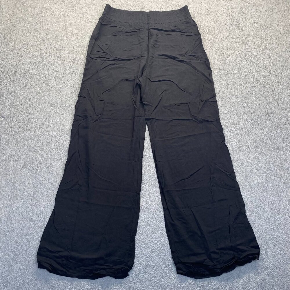 Ambiance Apparel Women's Black  Pants Women’s  Large,Pull On,Wide Leg